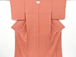 リサイクル　織り柄一つ紋色無地着物